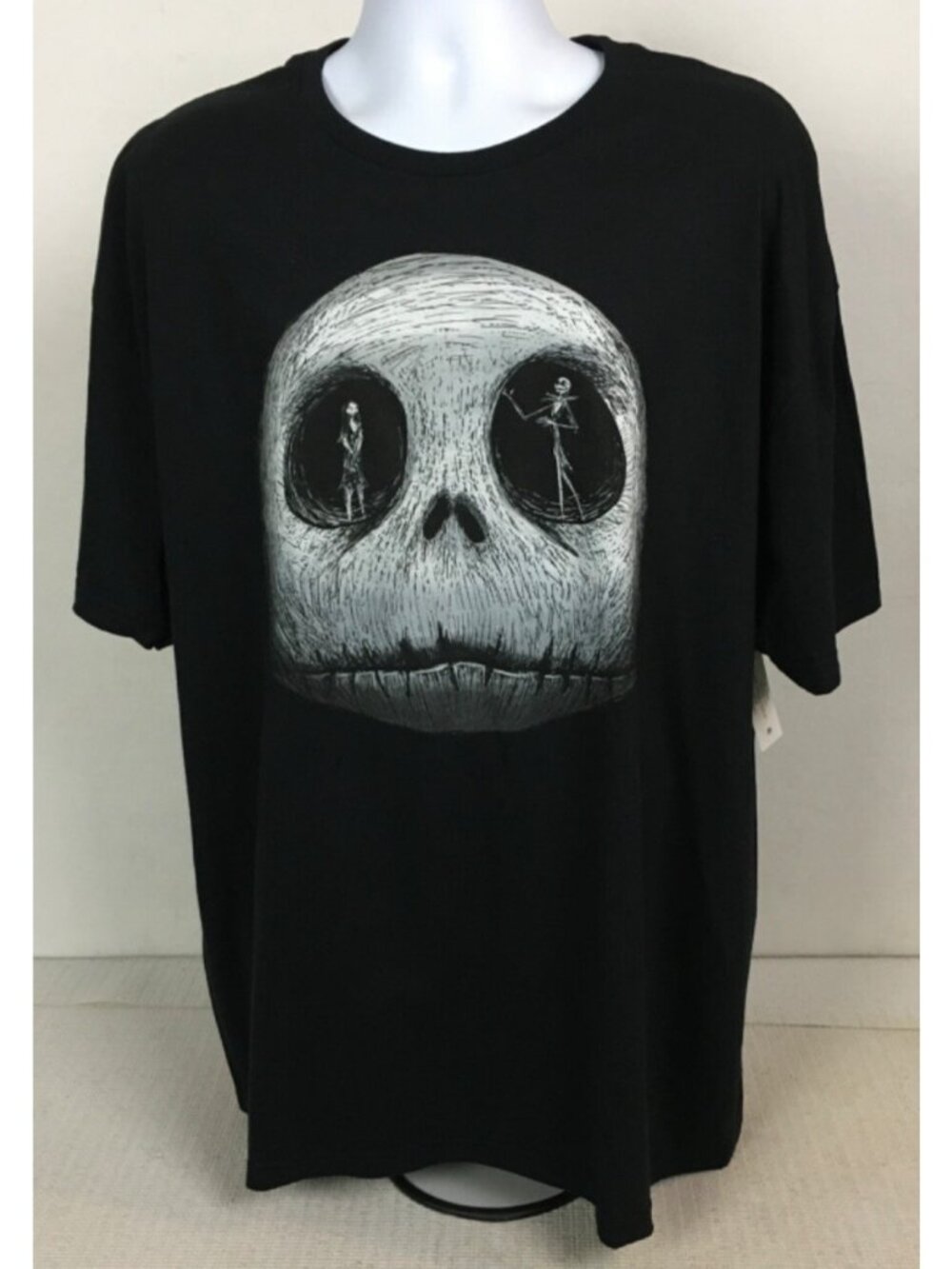 Disney T shirt Size 3X 54 Black White Tim Burton The Nightmare Before Christmas